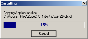 Installing files